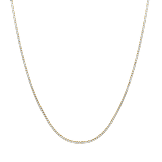 Cascade Diamond Tennis Necklace-Yellow Gold