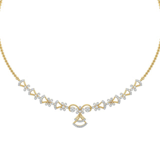 Sparkle Diamond Necklace-Yellow Gold