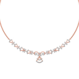 Sparkle Diamond Necklace-Rose Gold