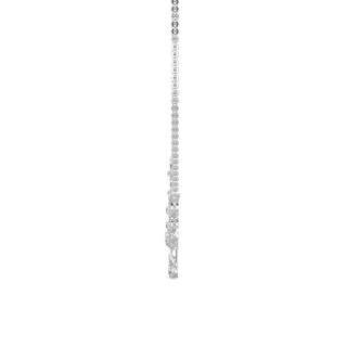 Sparkle Diamond Necklace-White Gold