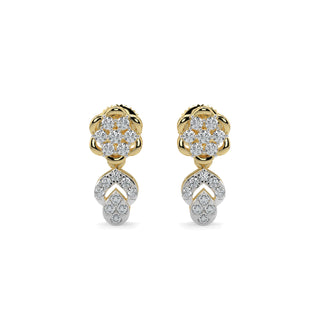 Enchanted Diamond Earrings-Yellow Gold