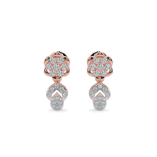 Enchanted Diamond Earrings-Rose Gold