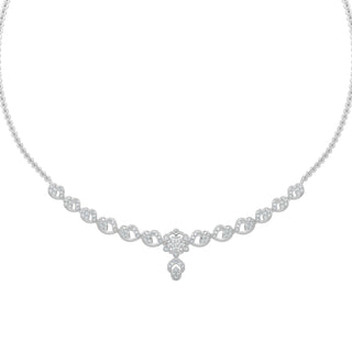 Enchanted Diamond Necklace-White Gold