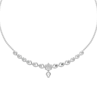 Enchanted Diamond Necklace-White Gold
