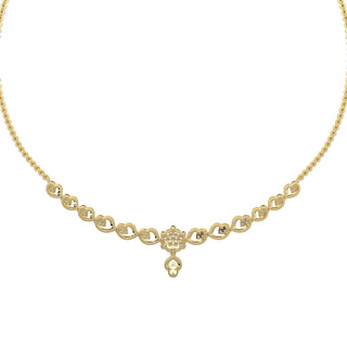 Enchanted Diamond Necklace-Yellow Gold
