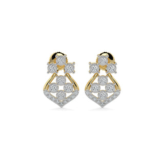 Celestial Diamond Earrings-Yellow Gold