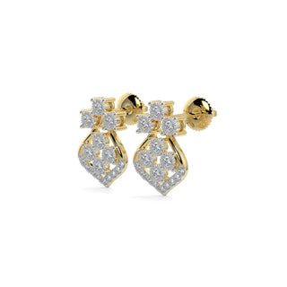 Celestial Diamond Earrings-Yellow Gold