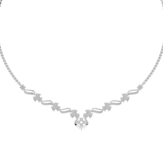 Celestial Diamond Necklace-White Gold