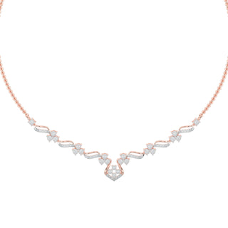 Celestial Diamond Necklace-Rose Gold