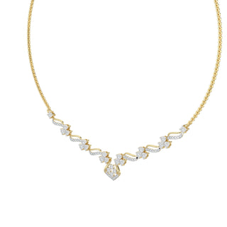 Celestial Diamond Necklace-Yellow Gold