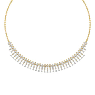 Moonlit Diamond Necklace-Yellow Gold