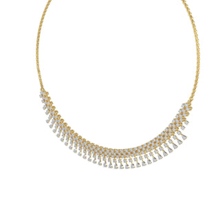 Moonlit Diamond Necklace-Yellow Gold