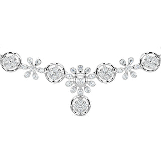 Daisy Dreams Diamond Necklace-White Gold