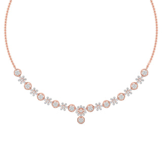 Daisy Dreams Diamond Necklace-Rose Gold
