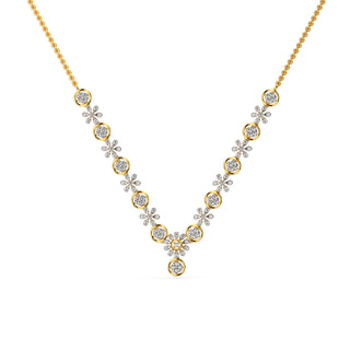 Daisy Dreams Diamond Necklace-Yellow Gold