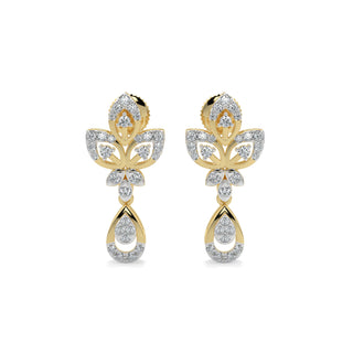 Delicate Charm Earring-Yellow Gold