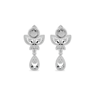 Delicate Charm Earring-White Gold