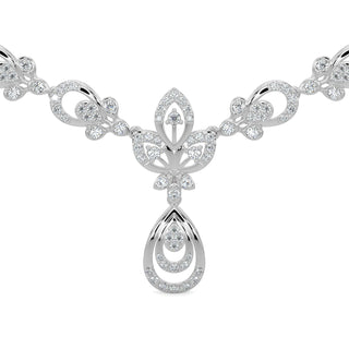 Delicate Charm Necklace-White Gold