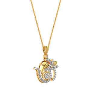 Triumph Ganesha Pendant-Yellow Gold