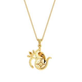 Triumph Ganesha Pendant-Yellow Gold