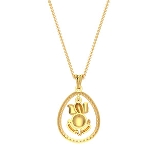 Mangal Murti Ganesh Pendant-Yellow Gold