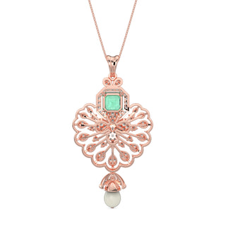 Velvet Night Gems Pendant-Rose Gold