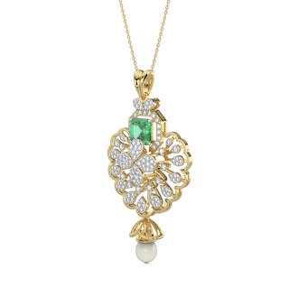 Velvet Night Gems Pendant-Yellow Gold