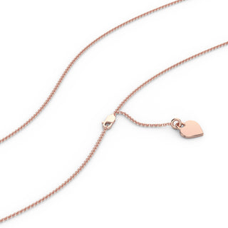 Heart Diamond Pendant-Rose Gold