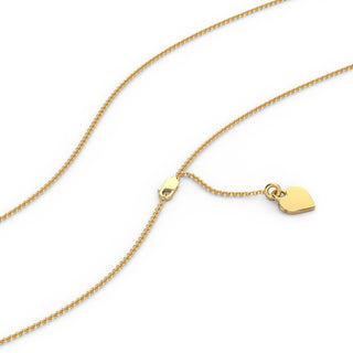 Heart Diamond Pendant-Yellow Gold