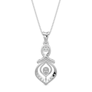 Twilight Drop Pendant-White Gold