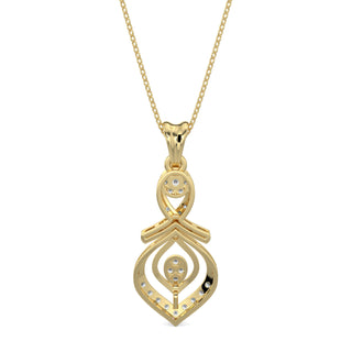 Twilight Drop Pendant-Yellow Gold