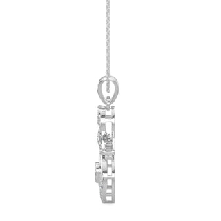 Twilight Drop Pendant-White Gold