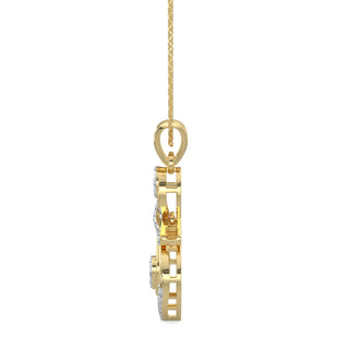 Twilight Drop Pendant-Yellow Gold