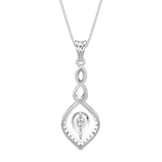 Starlite Sparkle Pendant-White Gold