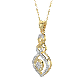 Starlite Sparkle Pendant-Yellow Gold