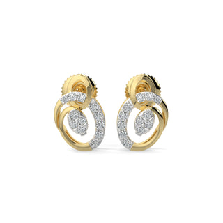 Celestial Circlets Earrings-Yellow Gold