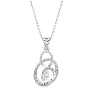 Celestial Circlets Pendant-White Gold