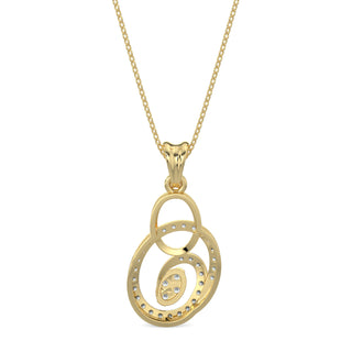 Celestial Circlets Pendant-Yellow Gold