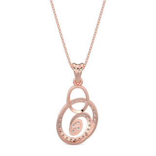 Celestial Circlets Pendant-Rose Gold