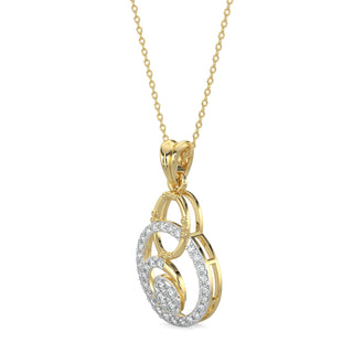 Celestial Circlets Pendant-Yellow Gold