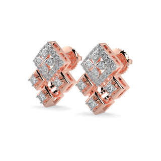 Moonlit Mystique Studs-Rose Gold