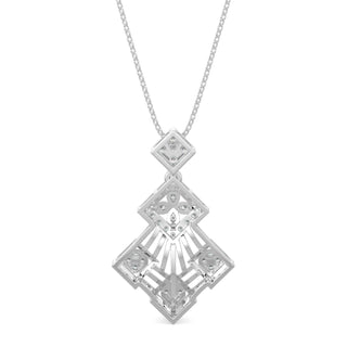 Moonlit Mystique Pendant-White Gold