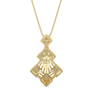 Moonlit Mystique Pendant-Yellow Gold