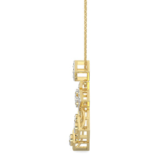 Moonlit Mystique Pendant-Yellow Gold