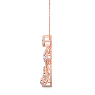 Moonlit Mystique Pendant-Rose Gold