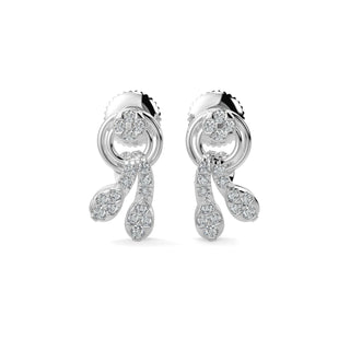 Everyday Charms Earrings-White Gold