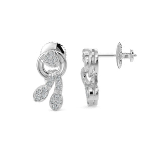 Everyday Charms Earrings-White Gold