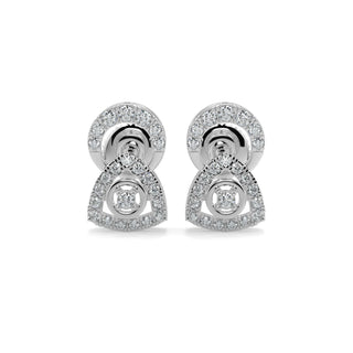 Whisper in the Winds Studs-White Gold