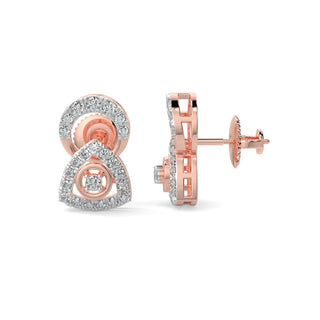 Whisper in the Winds Studs-Rose Gold