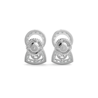 Whisper in the Winds Studs-White Gold